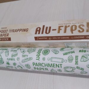 ⏳TSL⏰BUTTER PAPER-WRAP-ROLL-ALU FRESHH-15 METERS-GREEN PRINTED-1-16-50