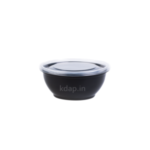 CONTAINER-Ø-RN-BLACK-WITH CLEAR LID-750ML-50C-1-2-6