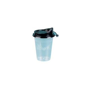 TSL⏰GLASS-CLEAR-ZARA-WITH BLACK FLAT LID-350ML-100C-1-2-6