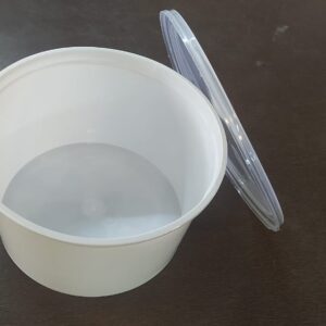 ⏳TSL⏰✂️CONTAINER-Ø-ARHAM-MILKY-WITH CLEAR LID-1000ML-50C-1-4-12